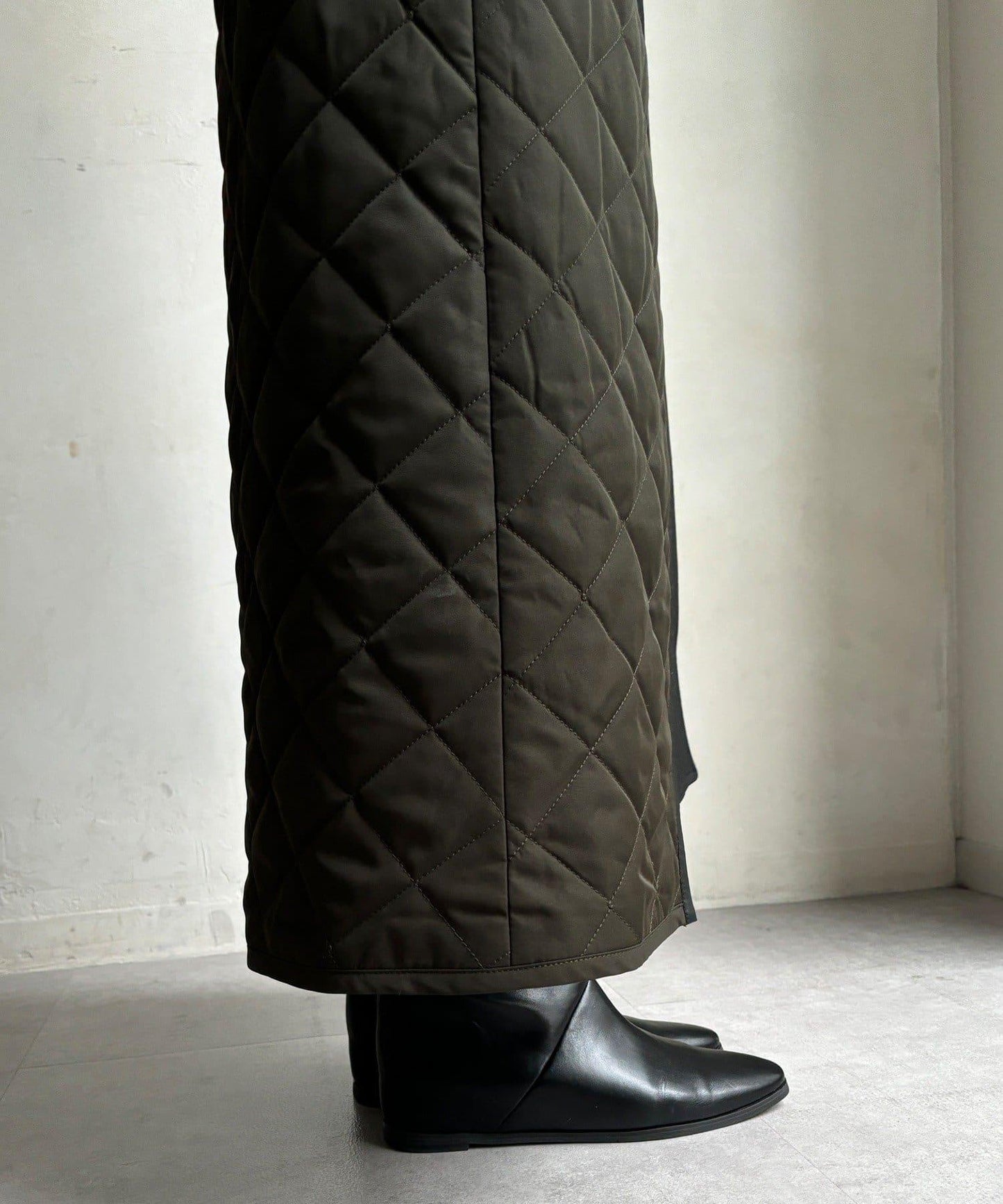 拼接絎縫半身裙