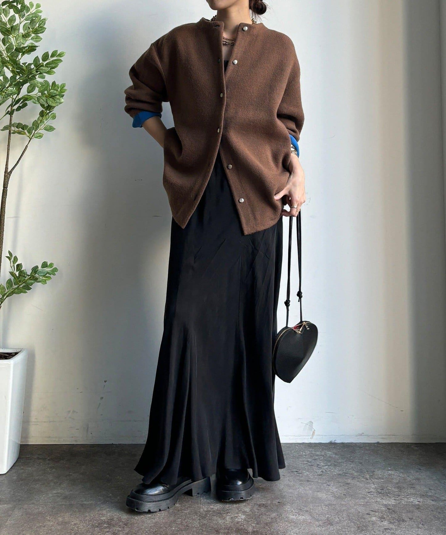 雙面針織短款大衣