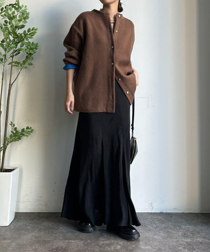 雙面針織短款大衣