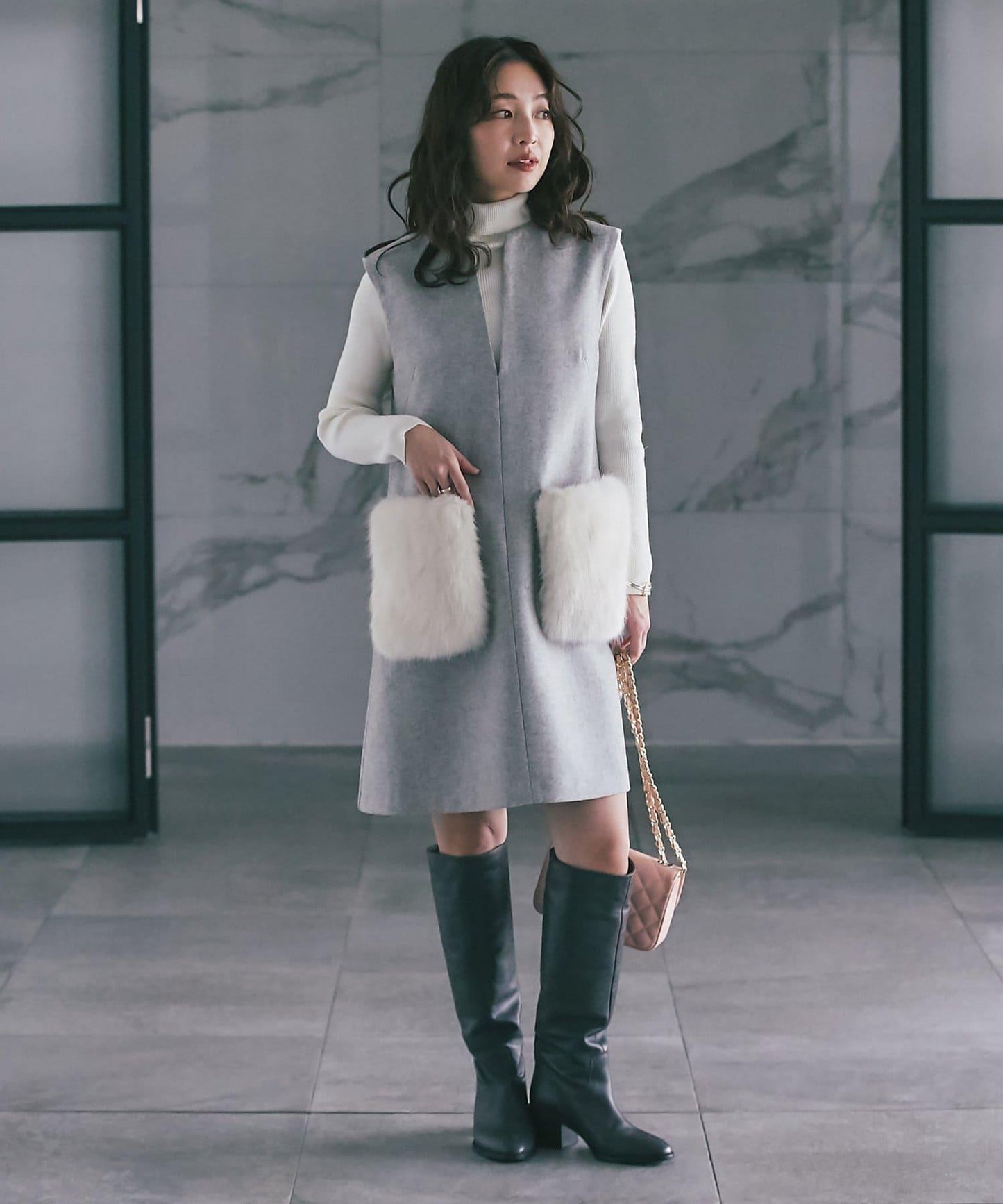 【miki監修・復刻】口袋毛絨呢夾克