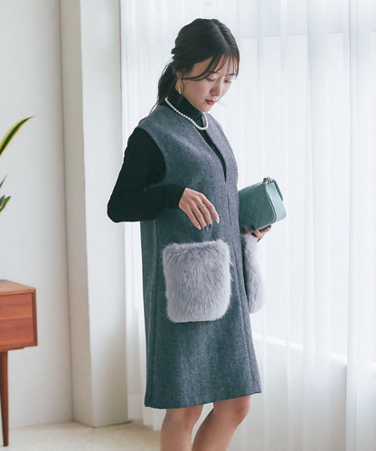 【miki監修・復刻】口袋毛絨呢夾克