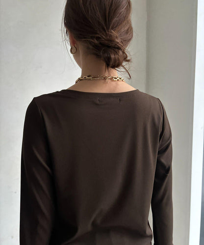 泡泡袖羅紋上衣