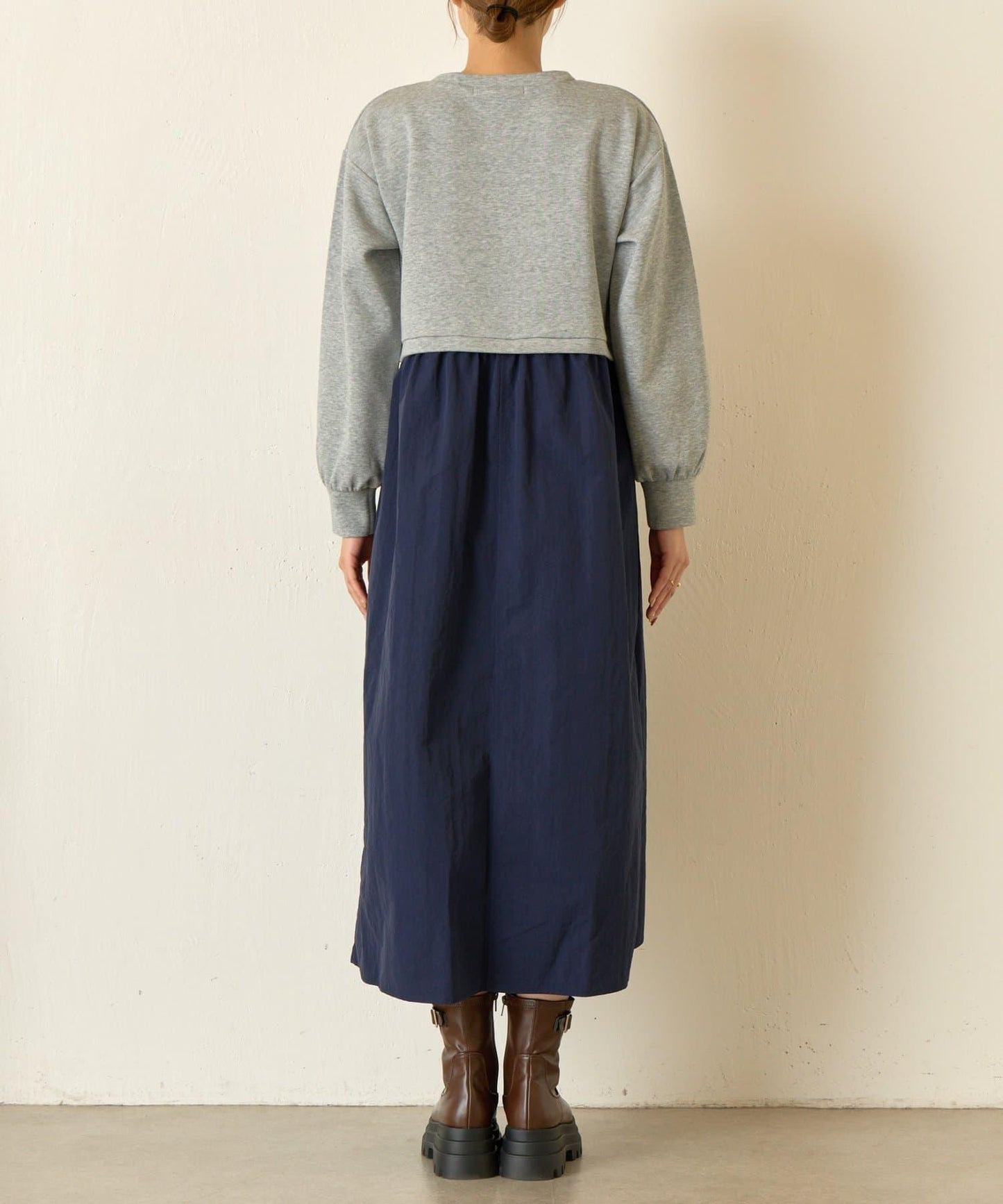 層疊風格尼龍連衣裙