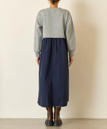 層疊風格尼龍連衣裙