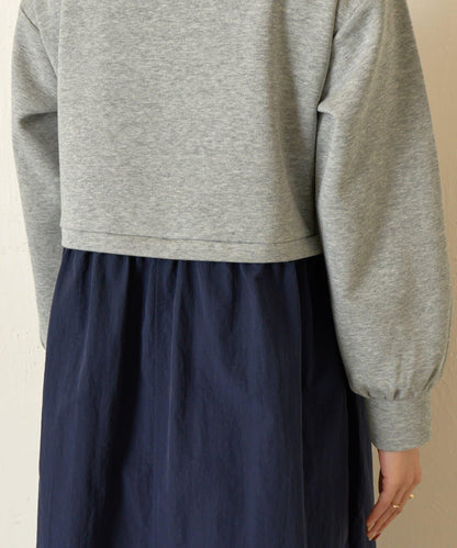 層疊風格尼龍連衣裙