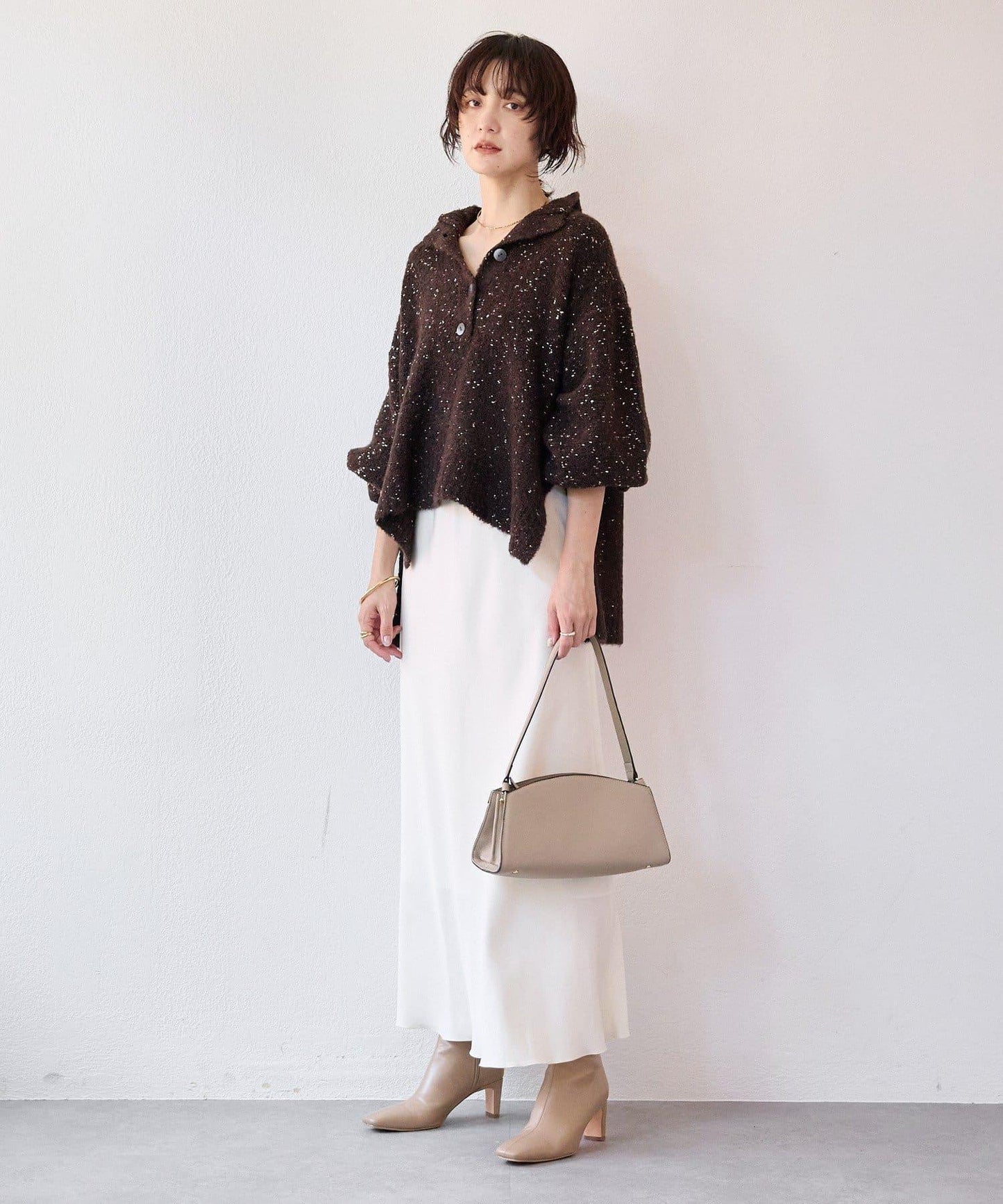 【時尚編織】亮絲結2way高領毛衣/預計1月中旬發貨