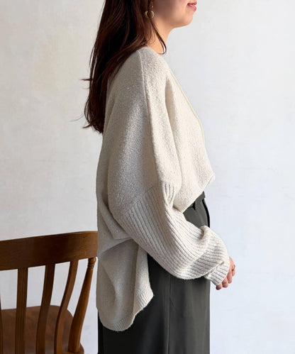 亮片蝙蝠袖針織套頭衫