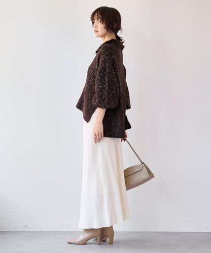 【時尚編織】亮絲結2way高領毛衣/預計1月中旬發貨