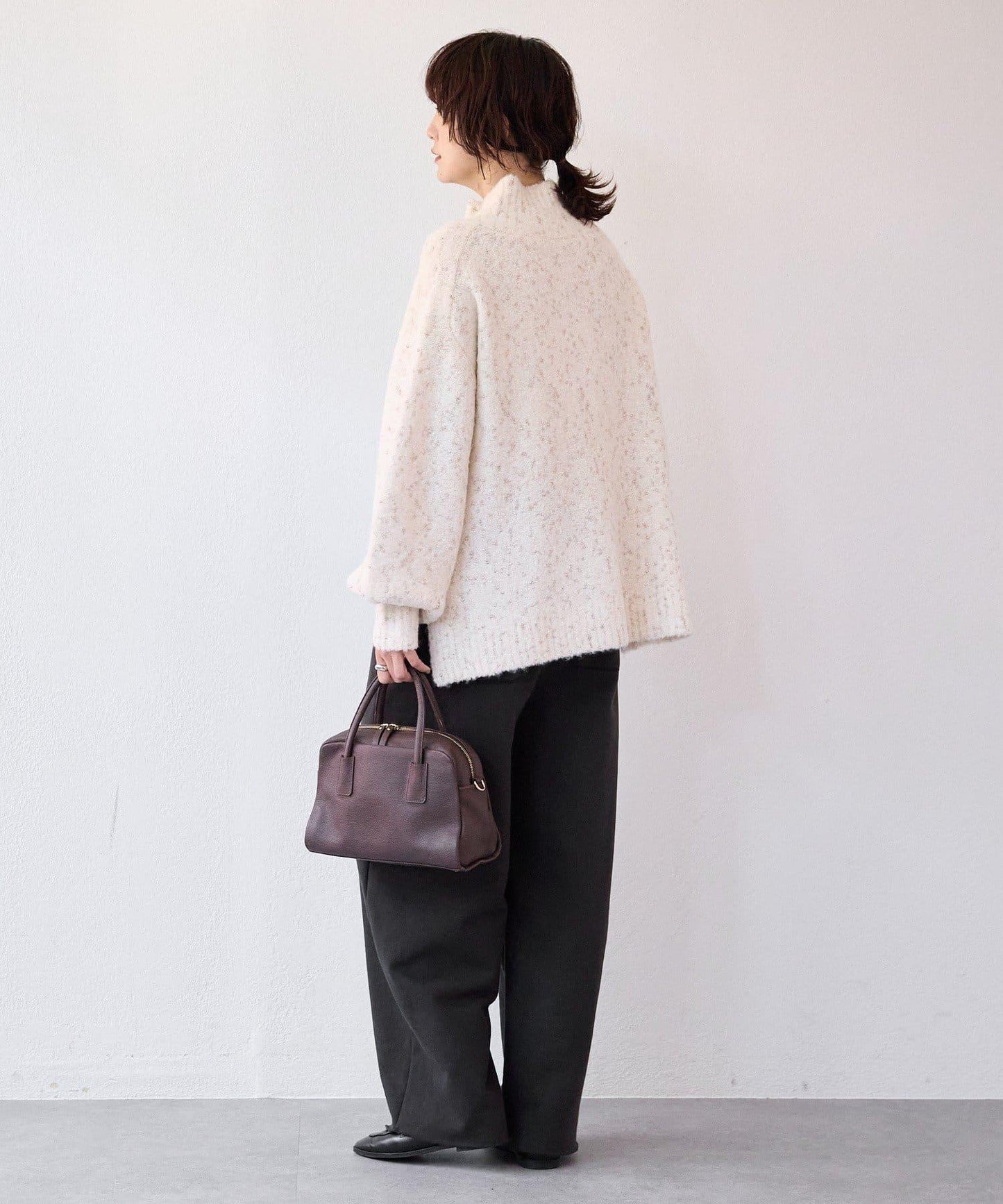 【時尚編織】亮絲結2way高領毛衣/預計1月中旬發貨