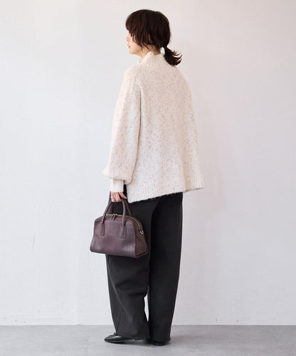 【時尚編織】亮絲結2way高領毛衣/預計1月中旬發貨