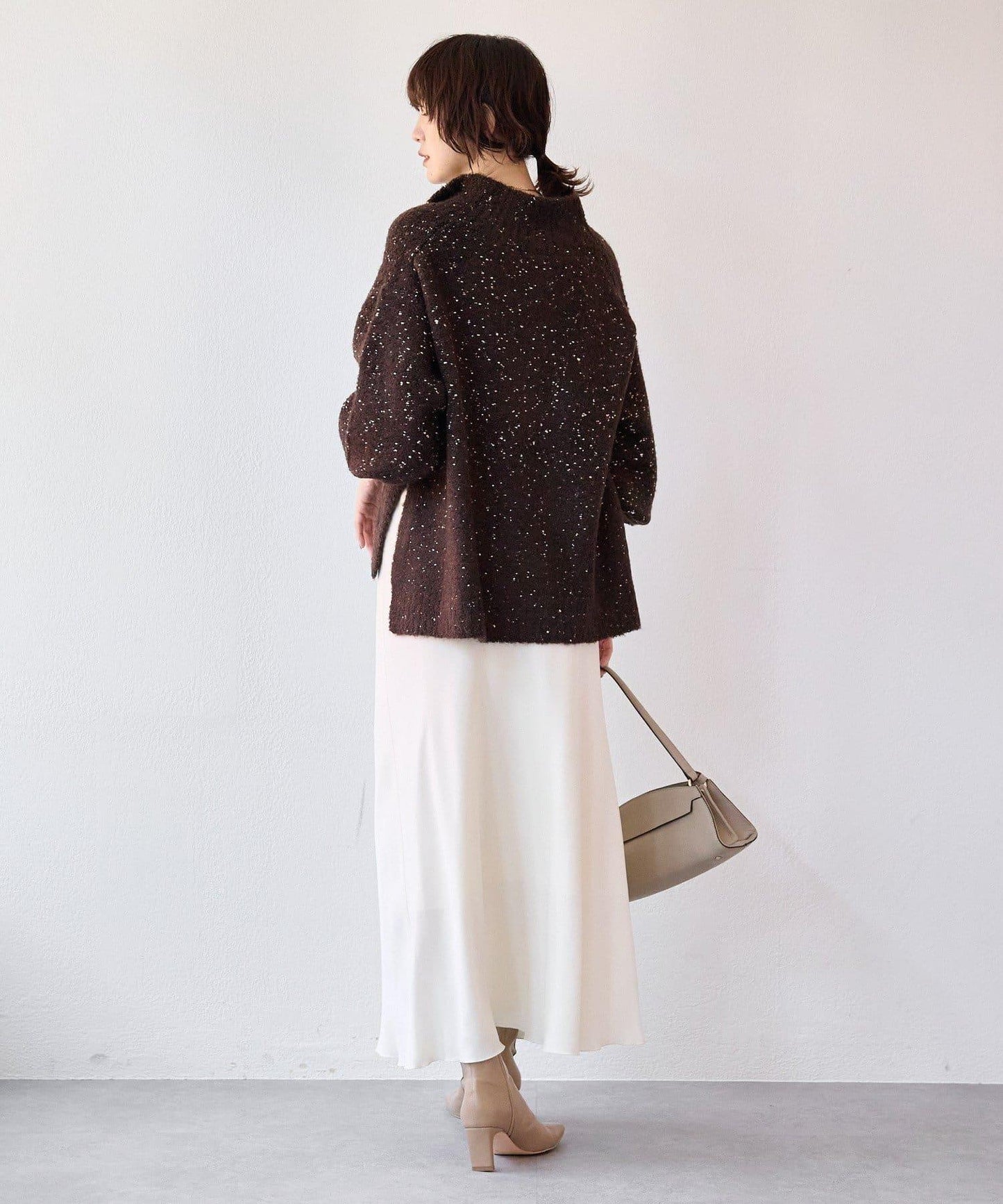 【時尚編織】亮絲結2way高領毛衣/預計1月中旬發貨