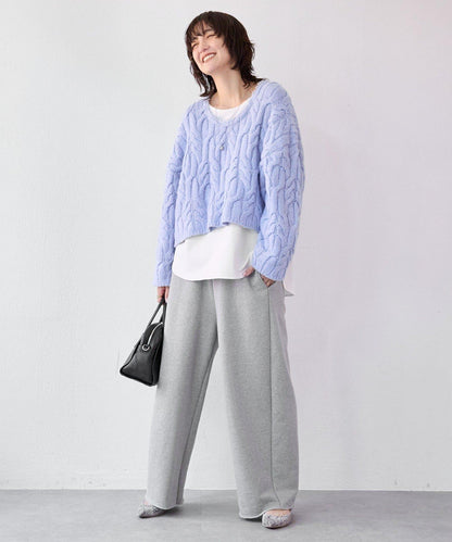 【展現成熟女性魅力】流蘇領麻花針織衫/預計12月上旬發貨