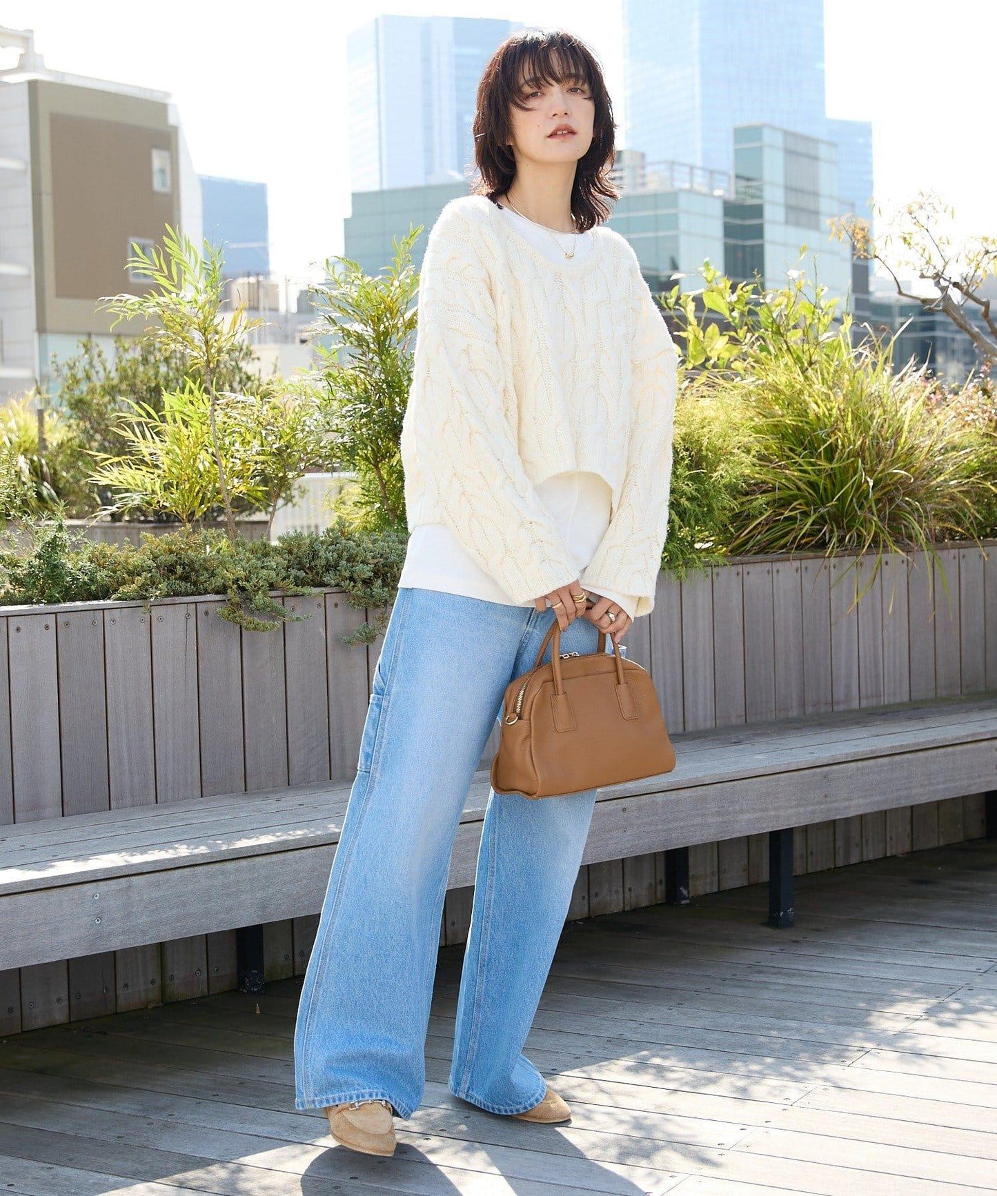 【展現成熟女性魅力】流蘇領麻花針織衫/預計12月上旬發貨