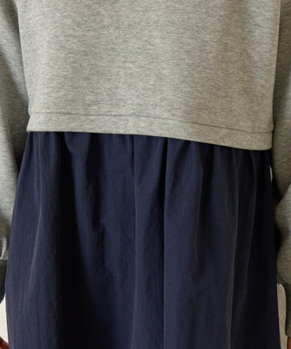 層疊風格尼龍連衣裙