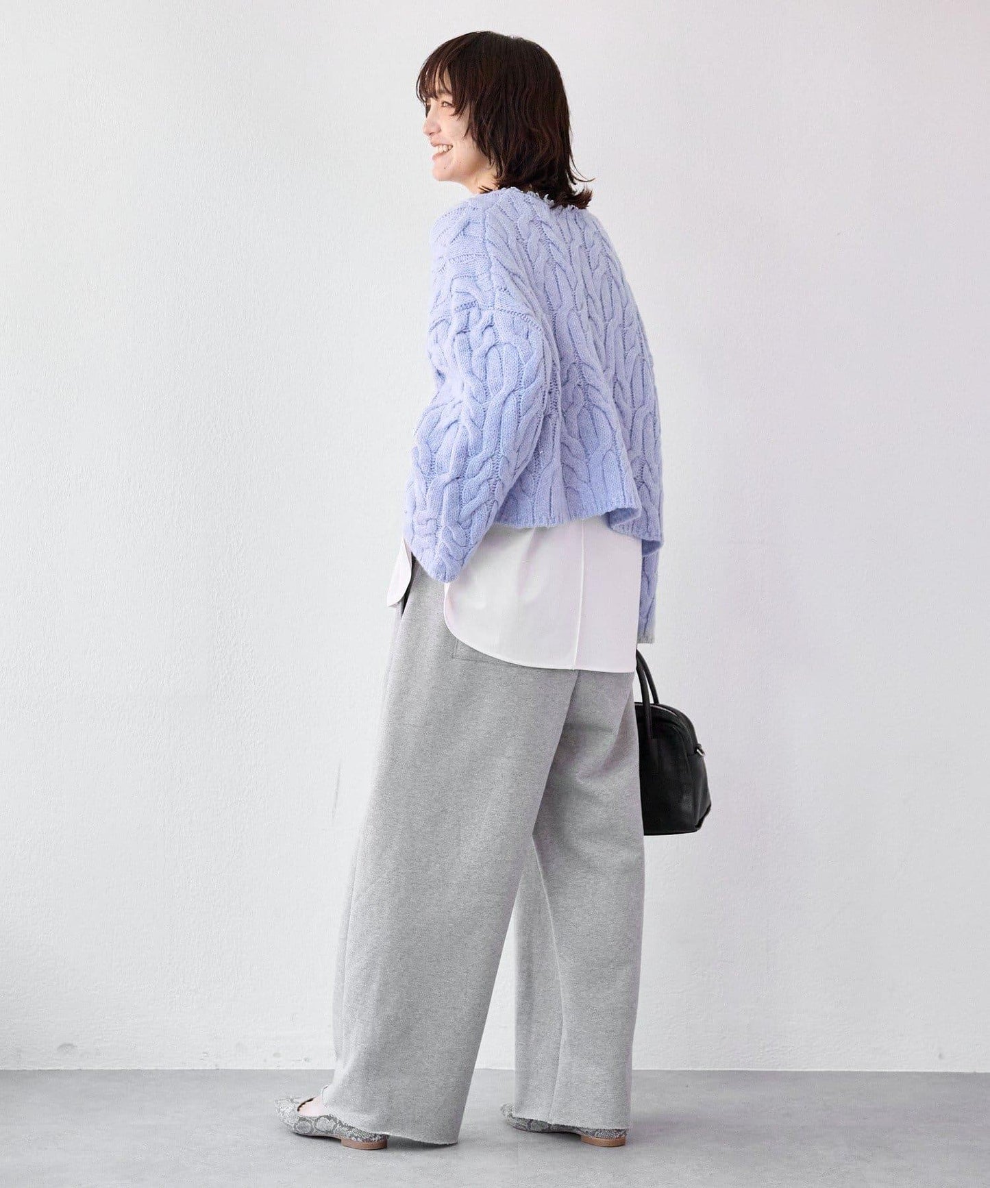 【展現成熟女性魅力】流蘇領麻花針織衫/預計12月上旬發貨