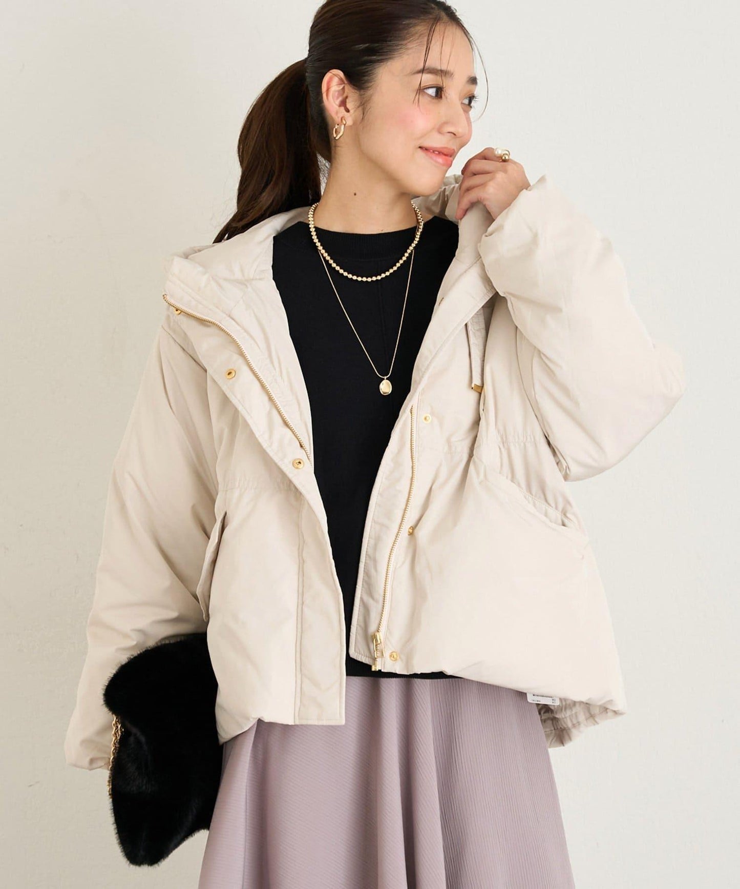 大人休閒風工裝風純羽絨