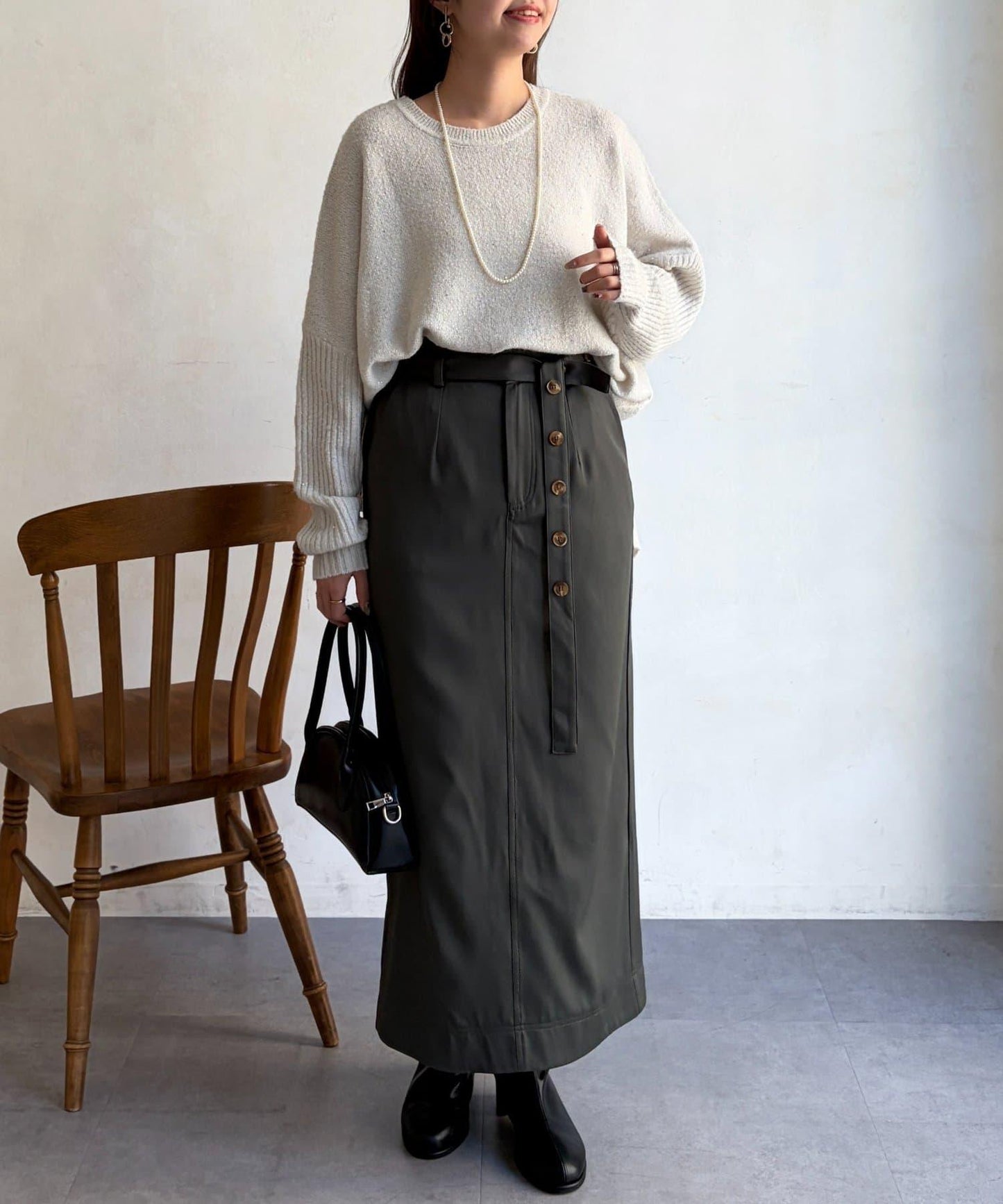 亮片蝙蝠袖針織套頭衫