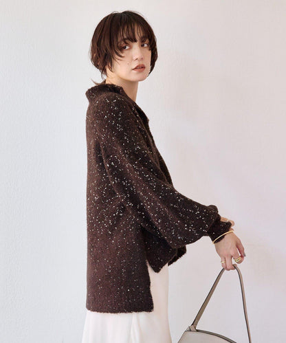 【時尚編織】亮絲結2way高領毛衣/預計1月中旬發貨