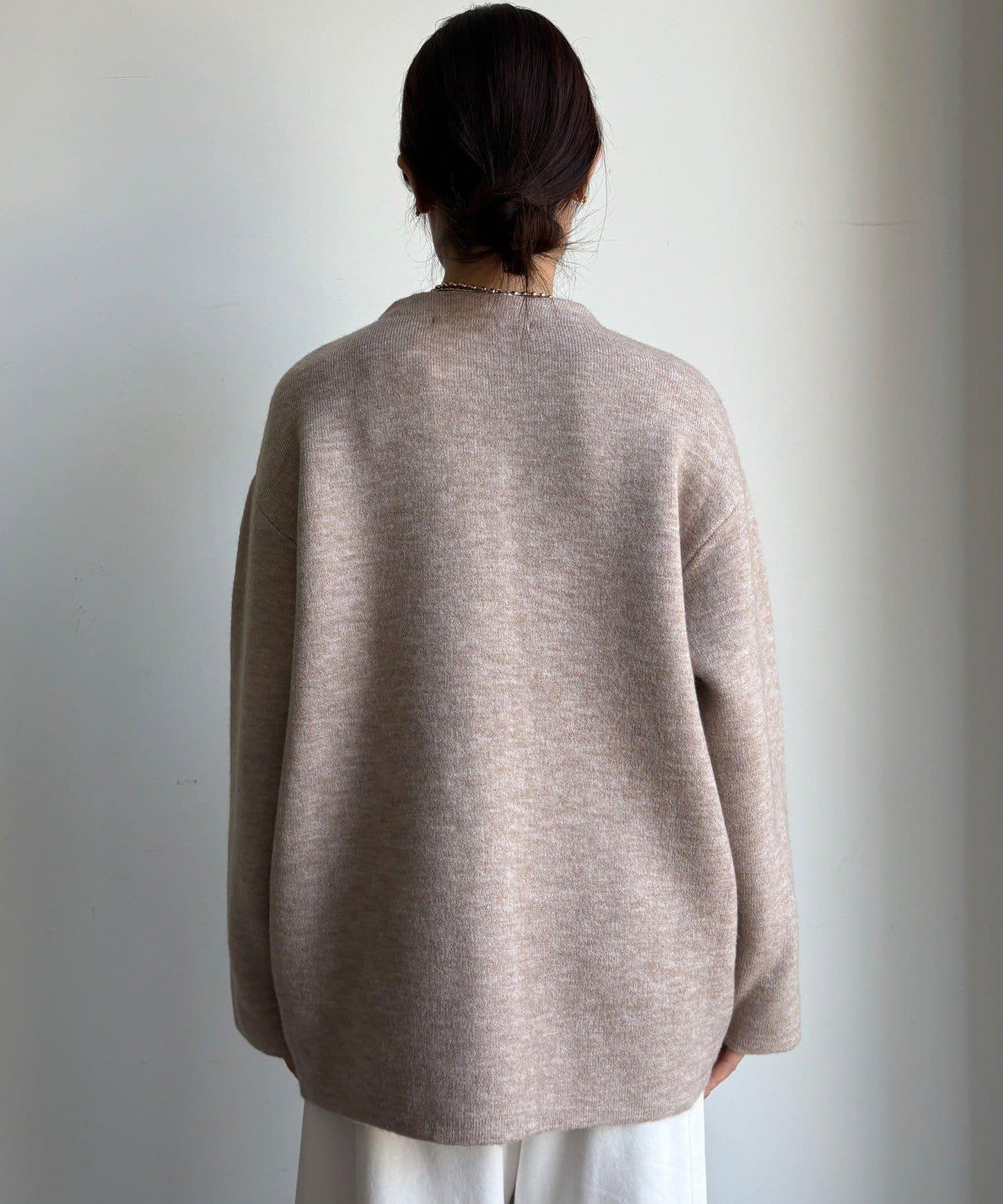 雙面針織短款大衣