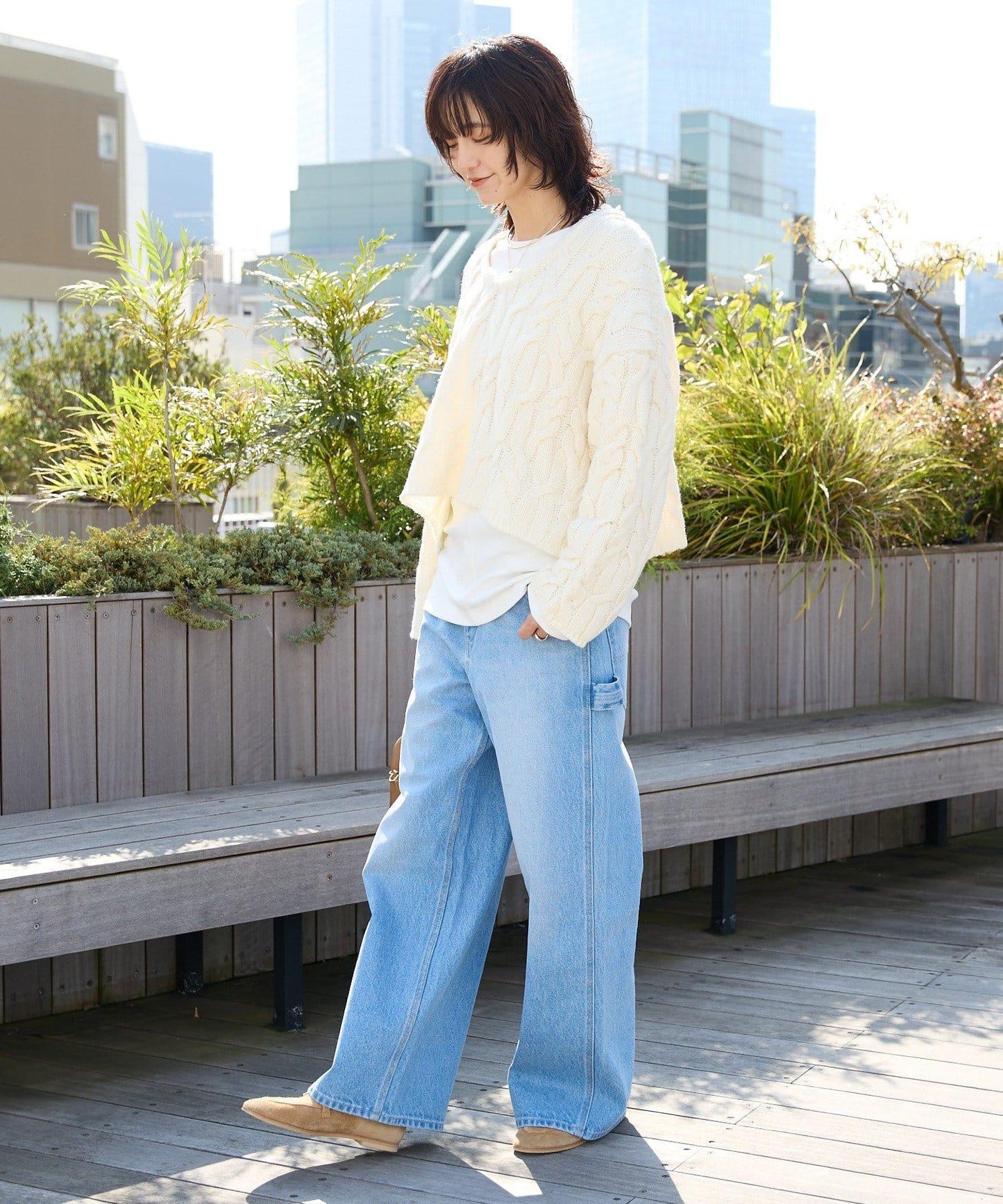 RIVE DROITE 寬鬆工裝牛仔褲