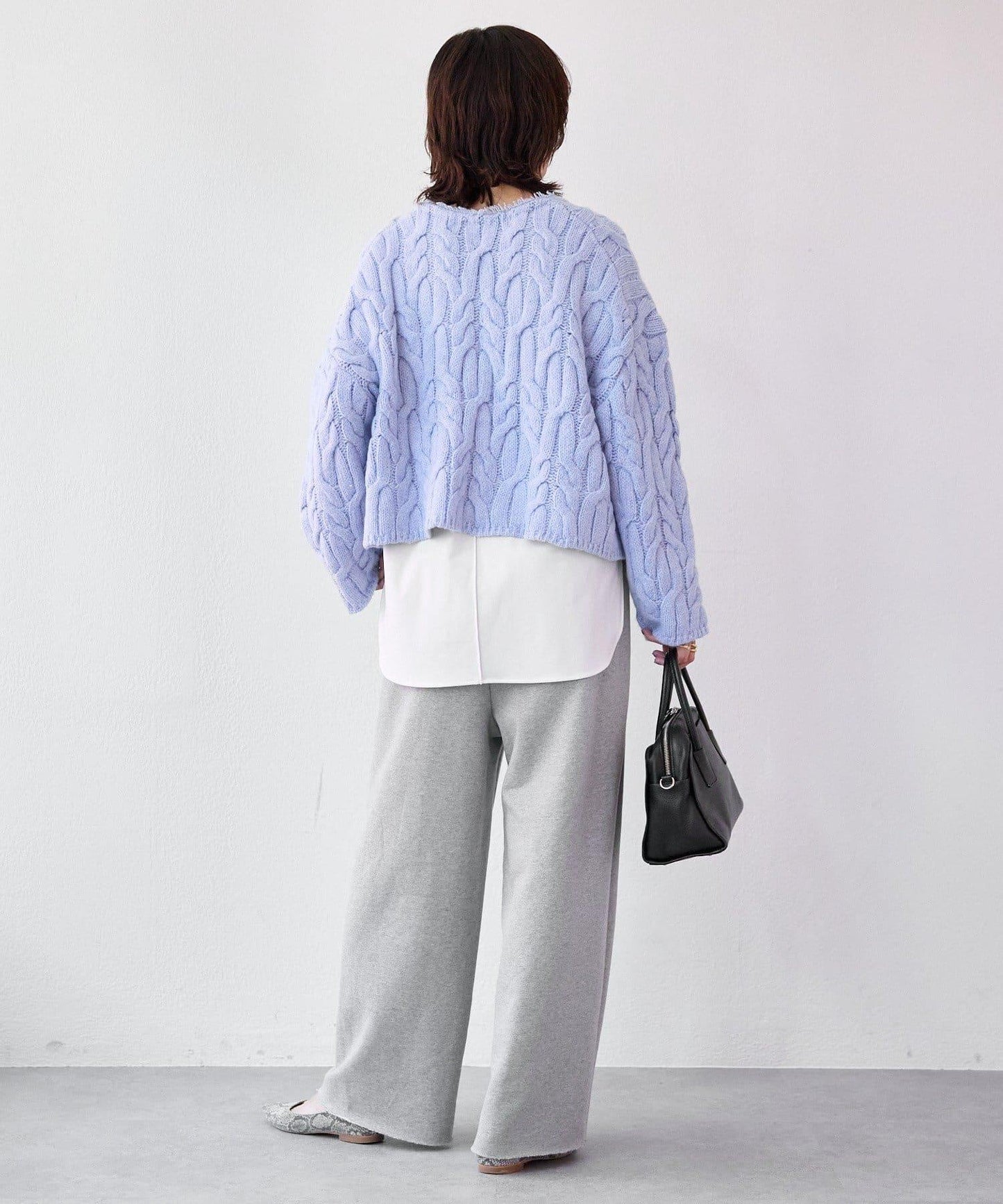 【展現成熟女性魅力】流蘇領麻花針織衫/預計12月上旬發貨