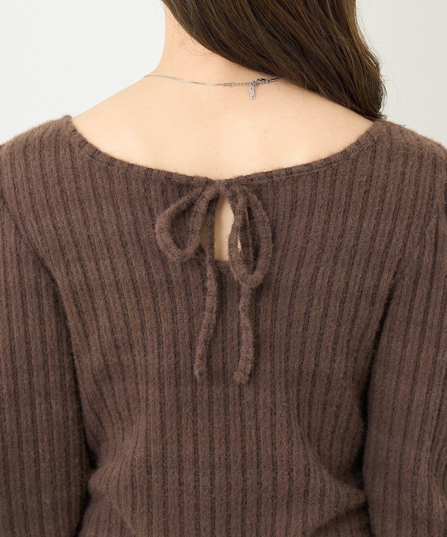 【4色可選/前後兩穿】B 長毛絨褶皺袖上衣