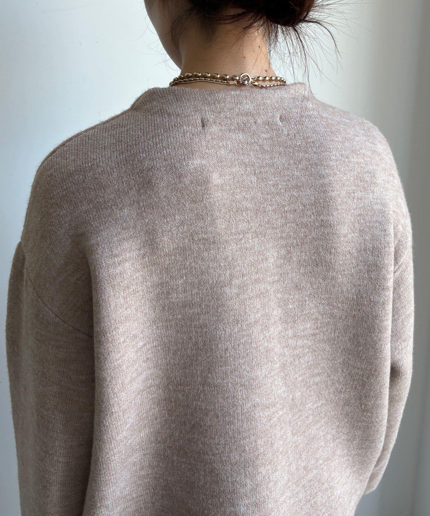 雙面針織短款大衣