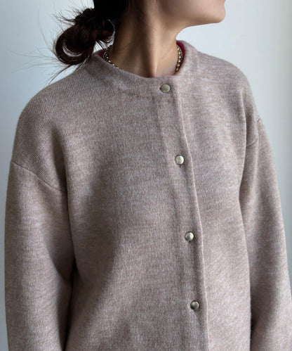 雙面針織短款大衣