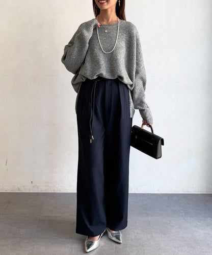 亮片蝙蝠袖針織套頭衫