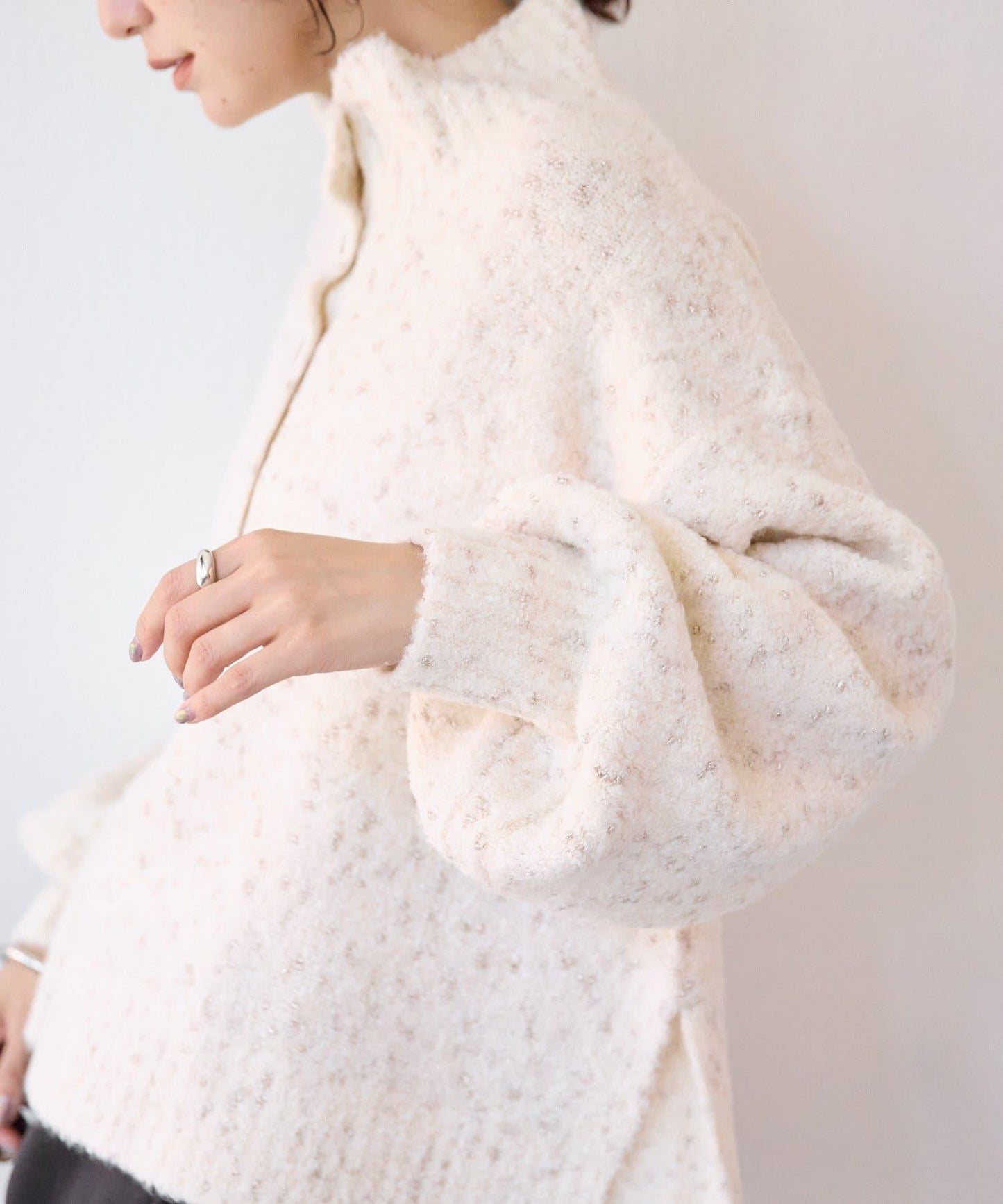 【時尚編織】亮絲結2way高領毛衣/預計1月中旬發貨