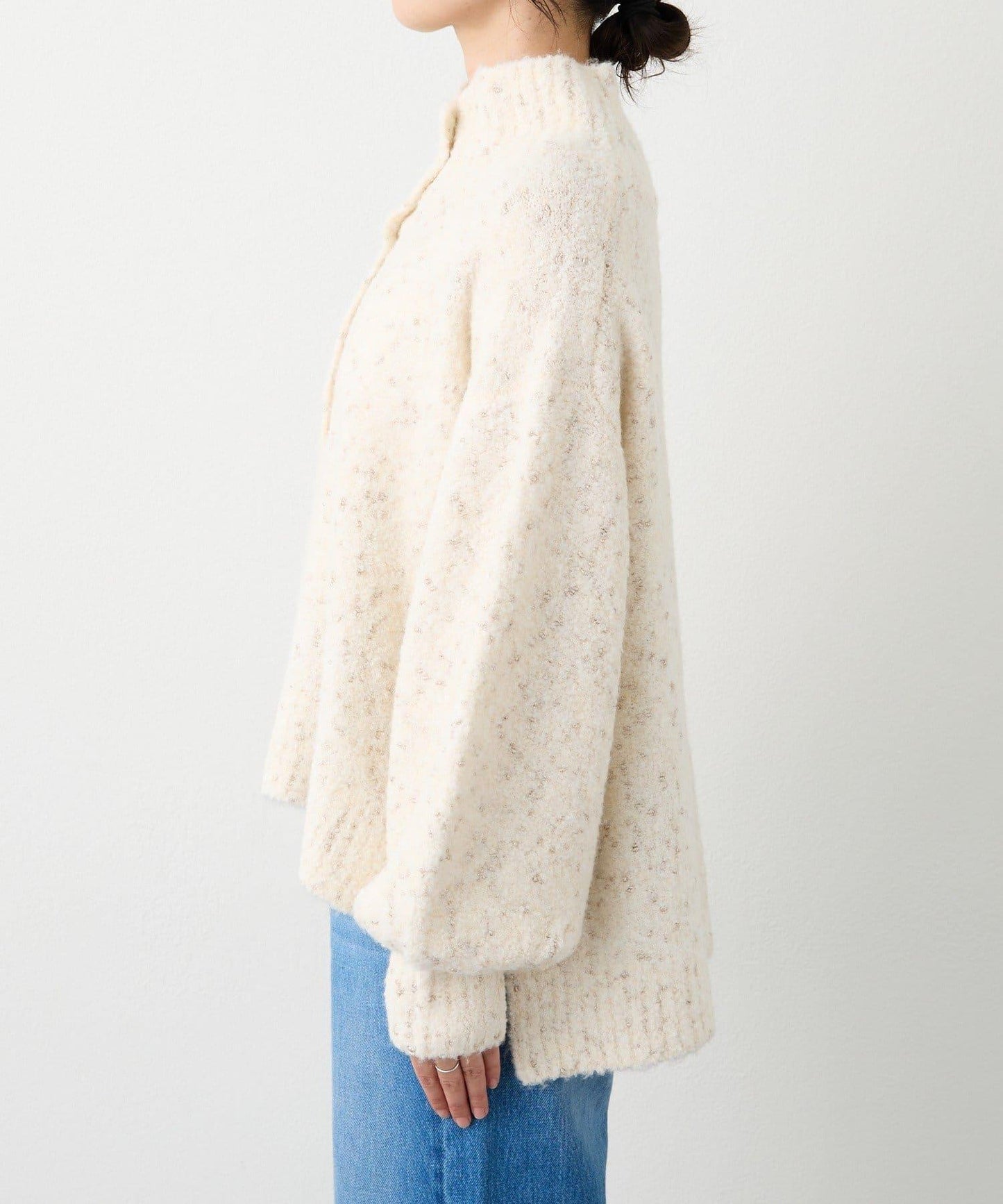 【時尚編織】亮絲結2way高領毛衣/預計1月中旬發貨