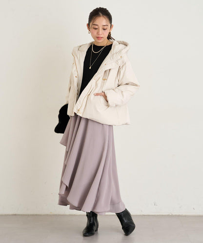 大人休閒風工裝風純羽絨