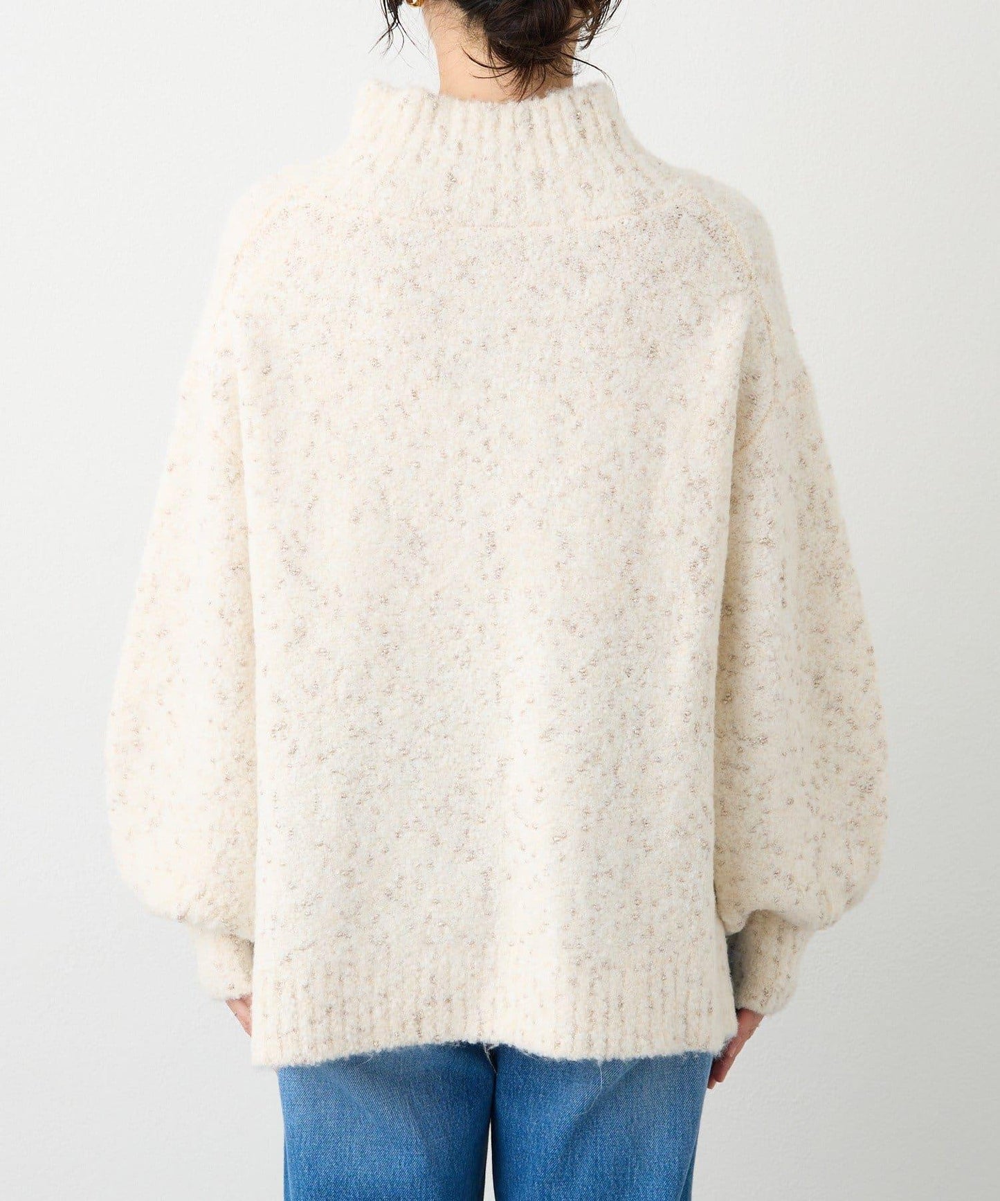 【時尚編織】亮絲結2way高領毛衣/預計1月中旬發貨