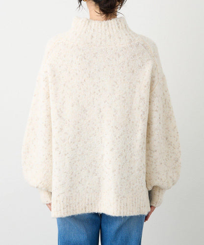 【時尚編織】亮絲結2way高領毛衣/預計1月中旬發貨