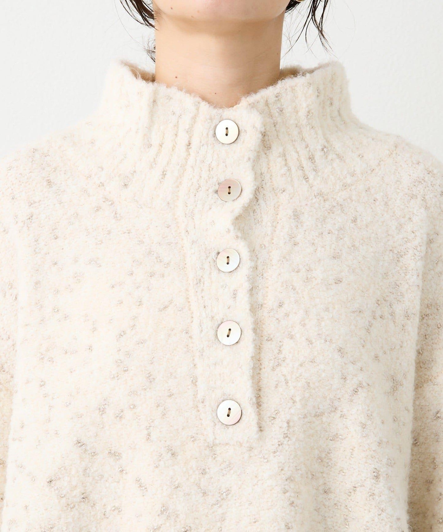 【時尚編織】亮絲結2way高領毛衣/預計1月中旬發貨