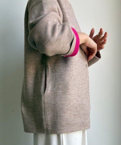 雙面針織短款大衣