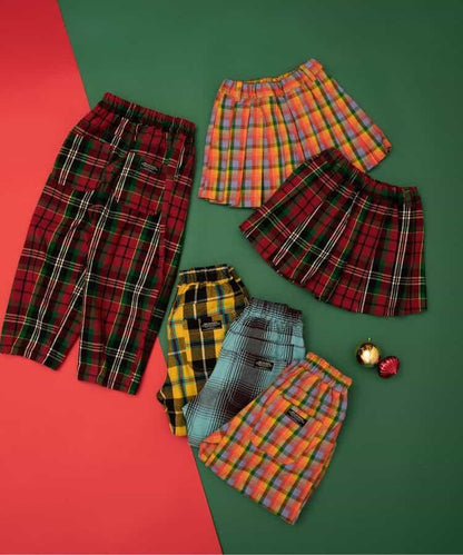 【リンク】格紋百褶裙褲