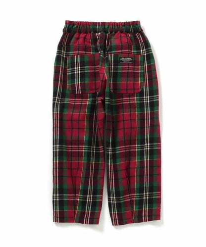 【リンク】格子長褲 10分丈