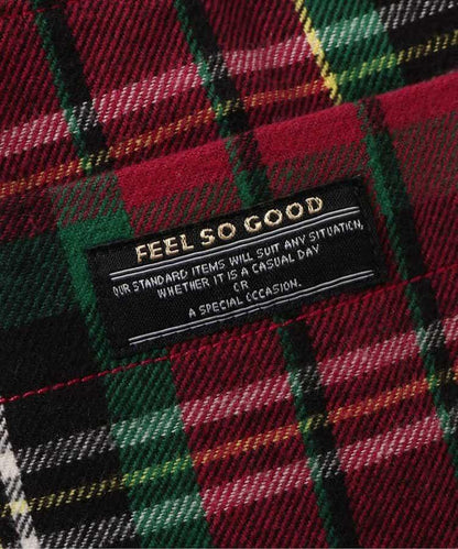 【リンク】格子長褲 10分丈