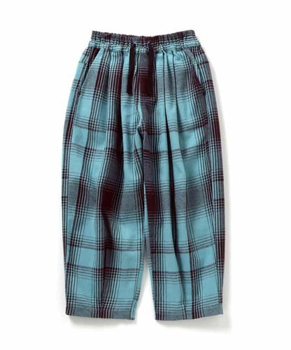 【リンク】格子長褲 10分丈