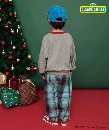 【リンク】格子長褲 10分丈