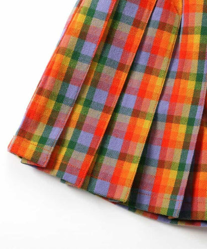 【リンク】格紋百褶裙褲