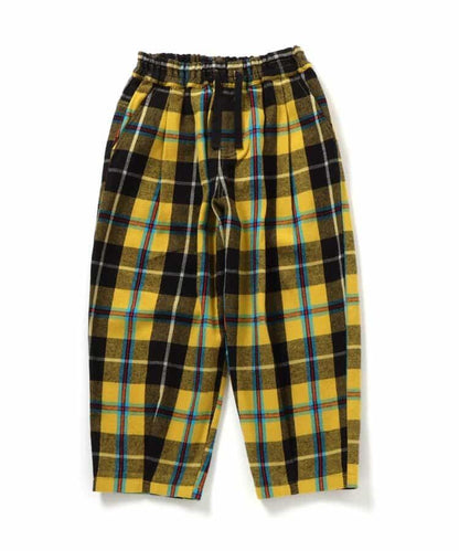 【リンク】格子長褲 10分丈