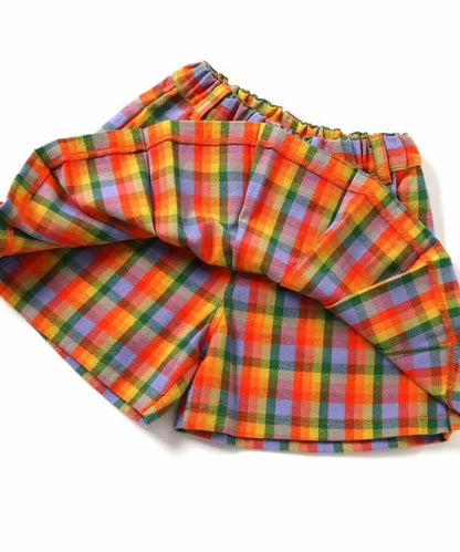 【リンク】格紋百褶裙褲