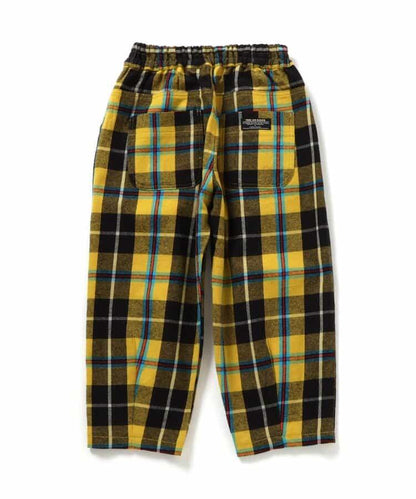 【リンク】格子長褲 10分丈