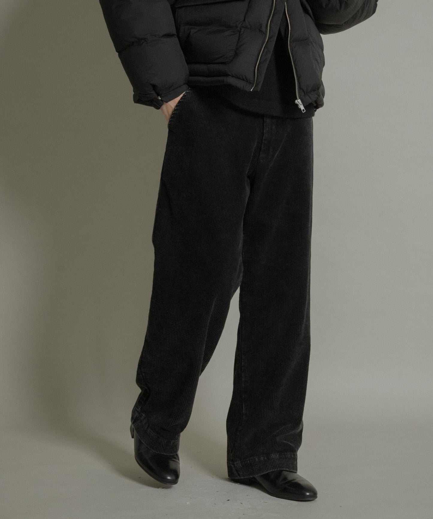 化學纖維燈芯絨直筒褲