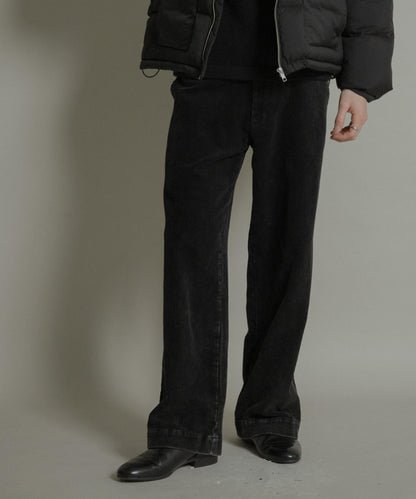 化學纖維燈芯絨直筒褲