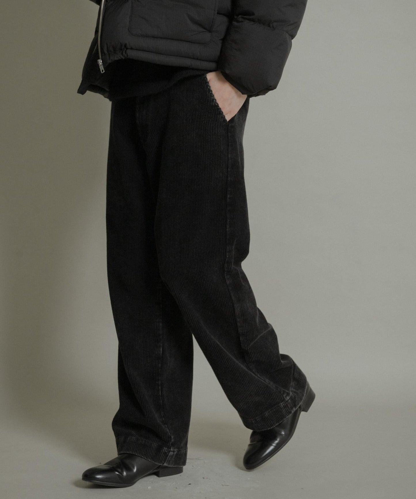 化學纖維燈芯絨直筒褲