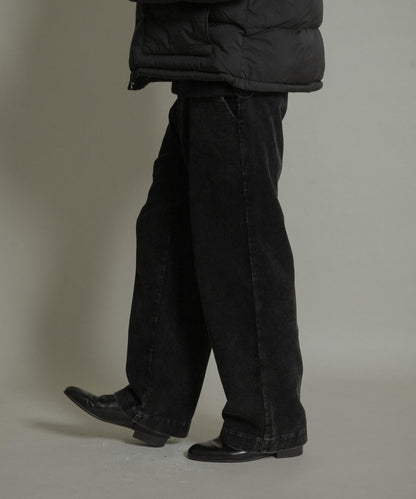 化學纖維燈芯絨直筒褲