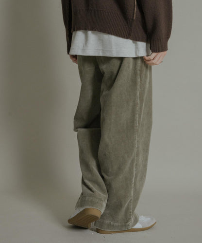 化學纖維燈芯絨直筒褲